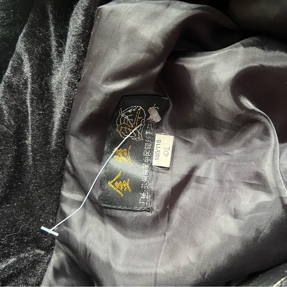 Velvet mesh faux fur Jacket - Picture 5 of 6